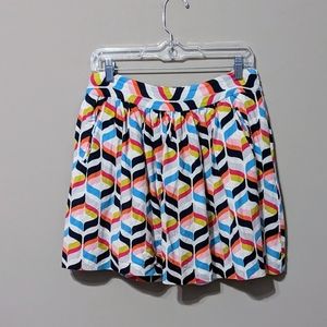 Cynthia Rowley Geometric Print Skirt Size 4 nwot